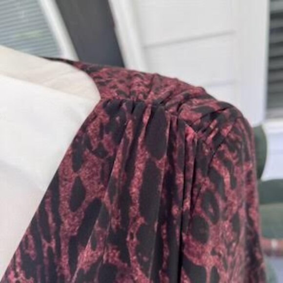 Lauren Ralph Lauren Stretch Jersey Knit Leopard Dress Print Size 10 Midi - Picture 6 of 12